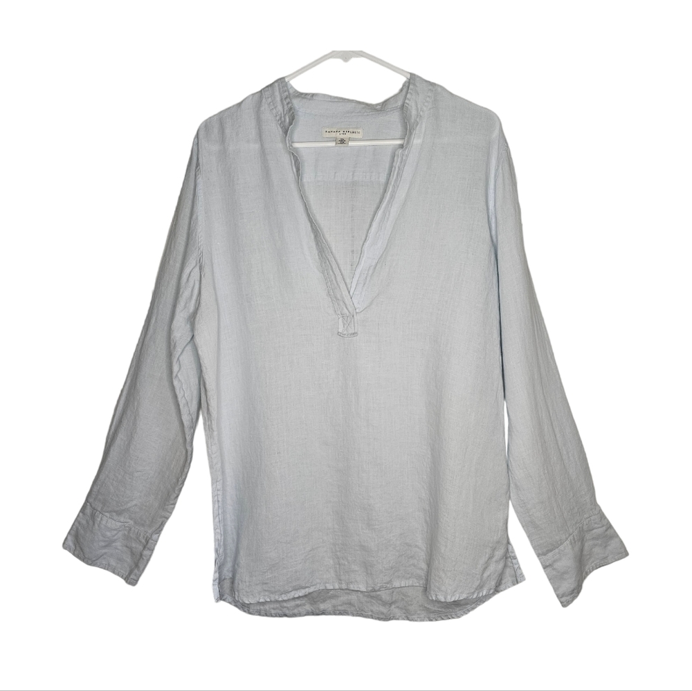 Banana Republic Linen Long Sleeve Shirt Sz xl - Picture 1 of 8